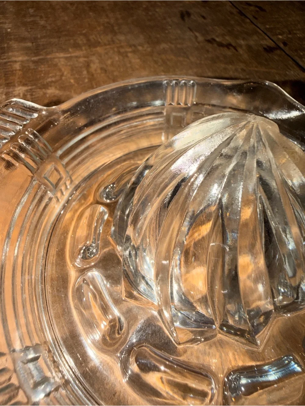 Clear Glass Citrus Reamer Juicer - Home Dining